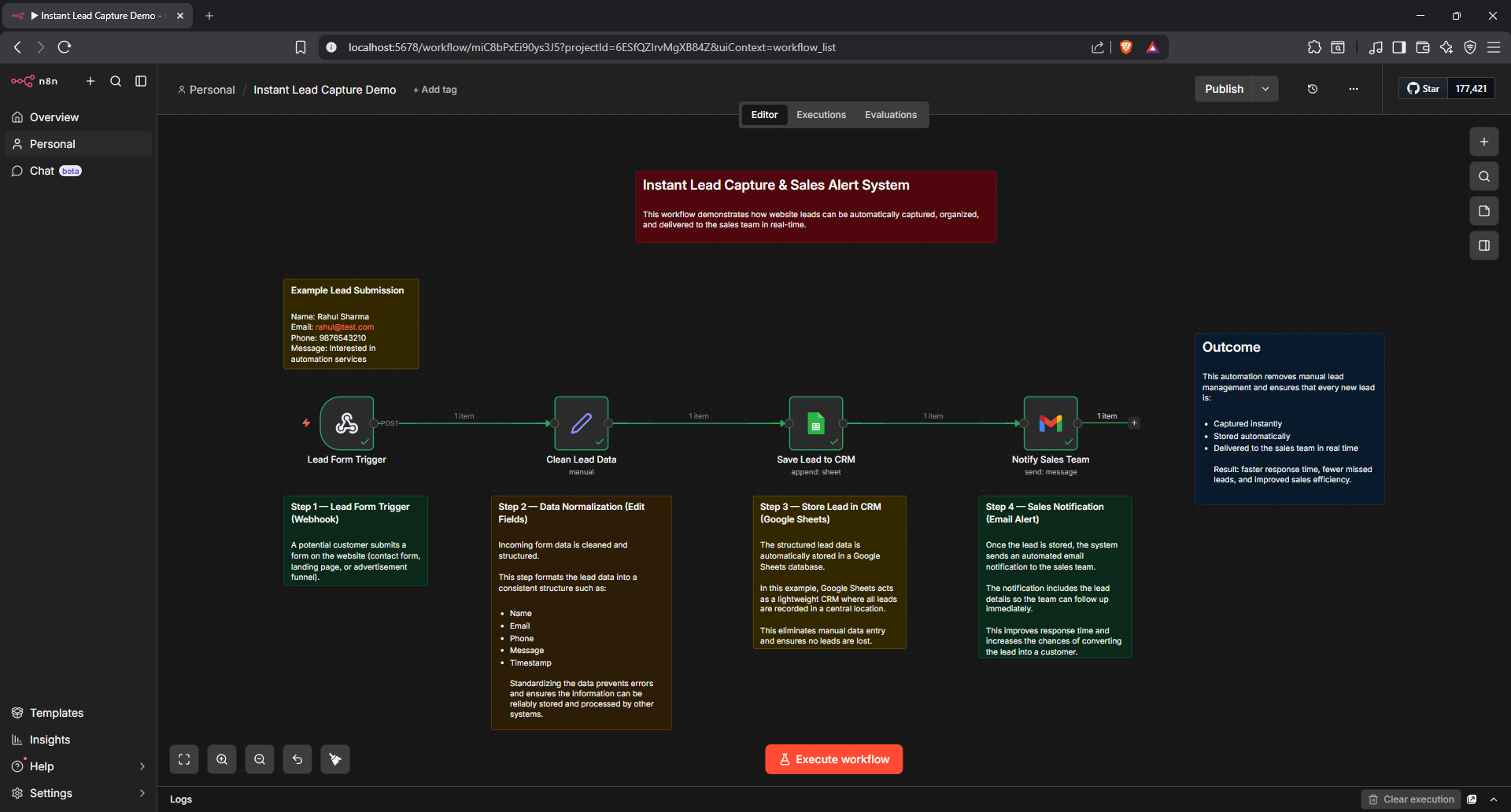Workflow canvas